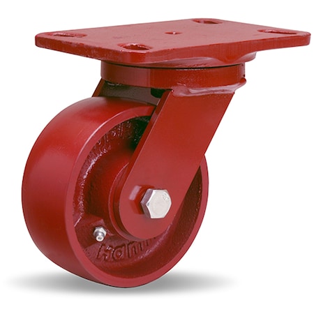 Hamilton Heavy Service Swivel Caster, 5" x 2" Metal Wheel, 1/2" Sealed Precision Ball Bearings S-HS-5MB