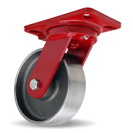 Hamilton Heavy Service Swivel Caster, 6" x 2" Forged Steel Wheel, 1/2" Precision Tapered Bearing S-HS-6FST