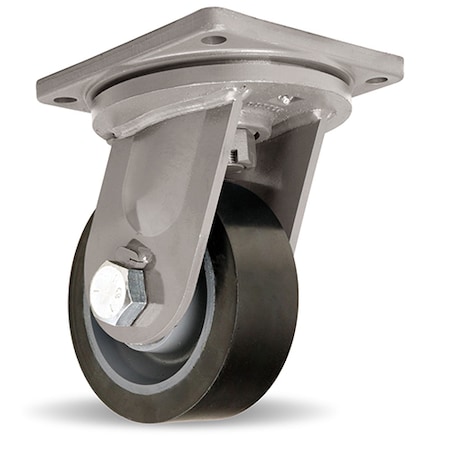Hamilton Maxi-Duty Swivel Caster, 8" x 3" Superlast XC Polyurethane (70D) on Forged Steel Wheel S-MD-83SYT70