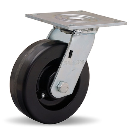 Hamilton Medium Service Swivel Caster, 6" x 2" Plastex Phenolic Wheel, 3/4" Straight Roller Bearing S-MS-6P