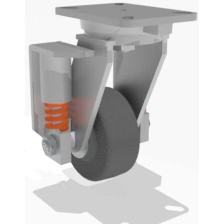 Hamilton Swivel Spring, Loaded Ch 6X2-1/2 Plastex S-SPCH-6PH-2