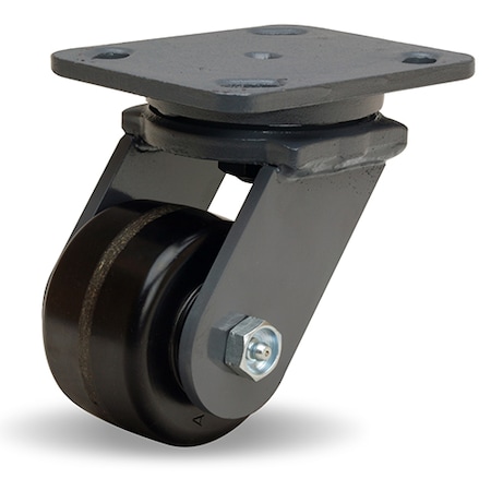 Hamilton Workhorse Swivel Caster, 3 1/4" x 2" Plastex Phenolic Wheel, 3/4" Straight Roller Bearing S-WH-3P