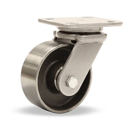 Hamilton Workhorse Swivel Caster, 5" x 2" Forged Steel Wheel, 1/2" Precison Tapered Bearings S-WH-5FST