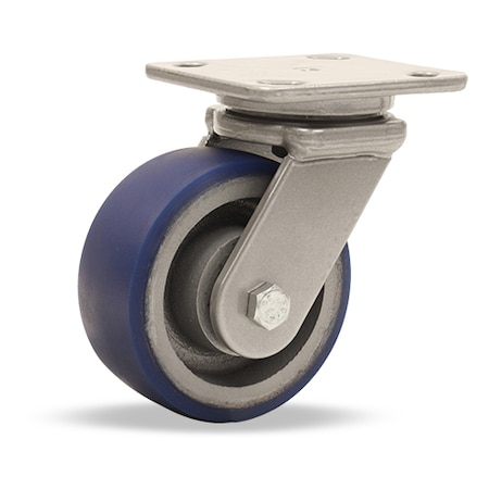 Hamilton Workhorse Swivel Caster, 5" x 2" Ergo-Glide Wheel (85A), 1/2" Precision Tapered Bearings S-WH-5SPT