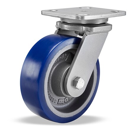 Hamilton Workhorse Swivel Caster, 6" x 2" Ergo-Glide Wheel (85A), 1/2" Precison Tapered Bearings S-WH-6SPT