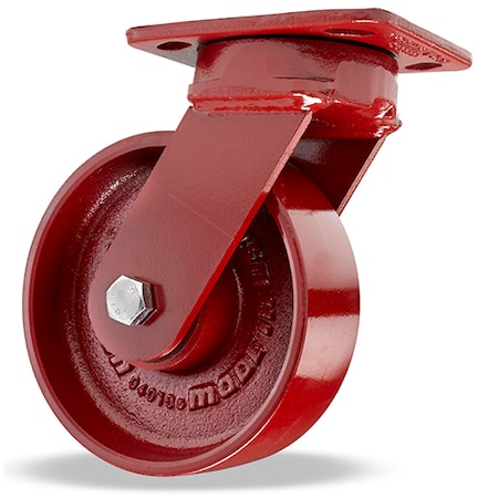 Hamilton Kingpinless Swivel Caster, 5" x 2" Cast Iron Metal Wheel, 1/2" Sealed Precision Ball Bearings S-ZFWH-5MB