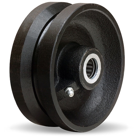 Hamilton V Groove Wheel, 5X2 3/4Rb Black W-520-V-3/4