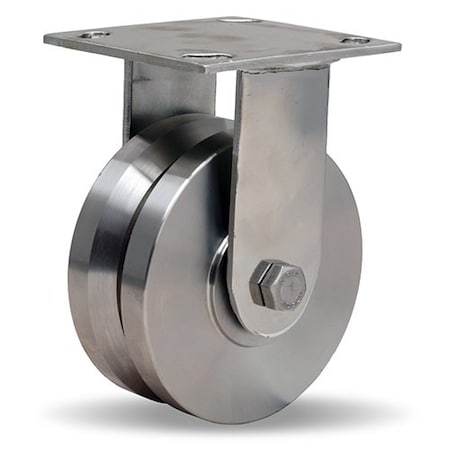 Zoro Select Rigid Caster, SS, 5in, 800 lb. R-STA-5SVB