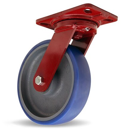 Hamilton Swivel Caster, Ehs 8X2 Soft-Poly S-EHS-8SPT