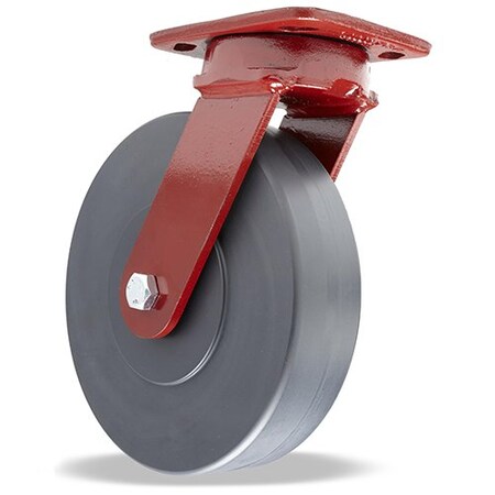 Hamilton Kingpinless Swivel Caster, 8" x 2" Nylast Cast Nylon Wheel, 1/2" Sealed Precision Ball Bearings S-ZFWH-8NYB-4SL-FB