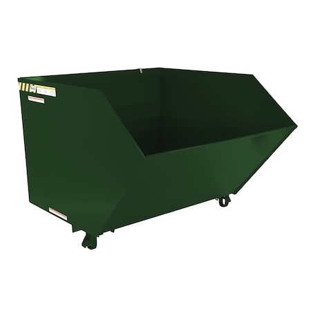 Vestil Light Duty Low Profil Hopper 1.5 Cubic Yard Hunter Green H-150-LD-GRN-H