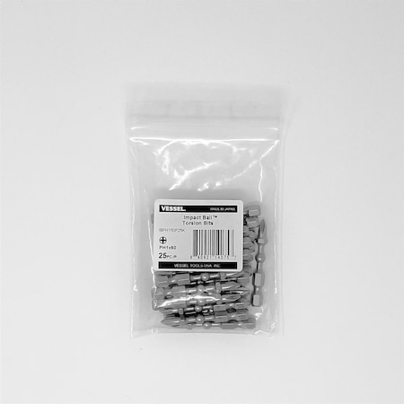 Vessel IMPACT BALL Torsion Bit PH1x50, PK25 IBPH150P25K