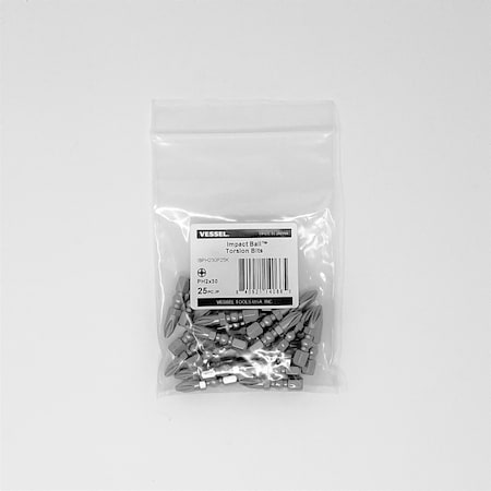 Vessel IMPACT BALL Torsion Bit PH2x30, PK25 IBPH230P25K