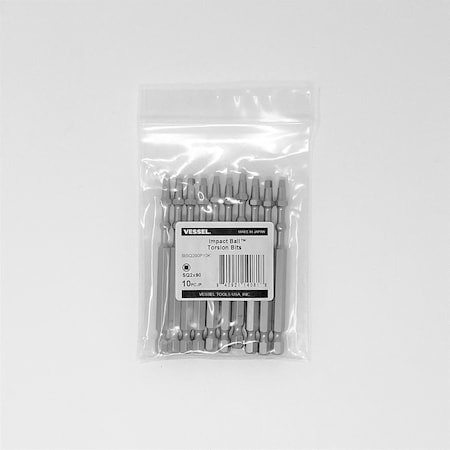 Vessel IMPACT BALL Torsion Bit SQ2x90, PK10 IBSQ290P10K