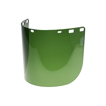 Paulson Faceshield, Hi Temp, Drk Green, Poly, 15" IM10-L8FD