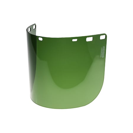 PAULSON Faceshield, Hi Temp, Drk Green, Poly, 15" IM10-L8FD