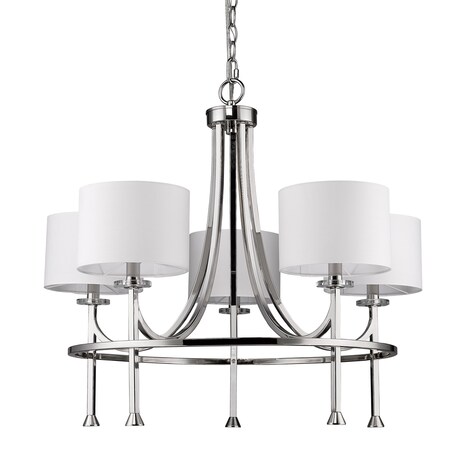 Acclaim Lighting Kara 5-Light Chandelier Polished Nickel IN11040PN