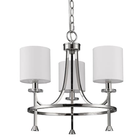 Acclaim Lighting Kara 3-Light Chandelier Polished Nickel IN11041PN