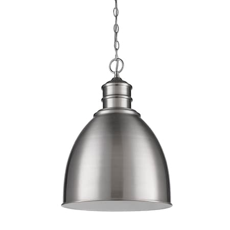 Acclaim Lighting Colby 1-Light Pendant Satin Nickel, Height: 25-1/4" IN11170SN