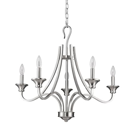 Acclaim Lighting Michelle 5-Light Chandelier Satin Nickel IN11255SN