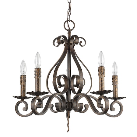 Acclaim Lighting Lydia 5-Light Chandelier Russet IN11410R