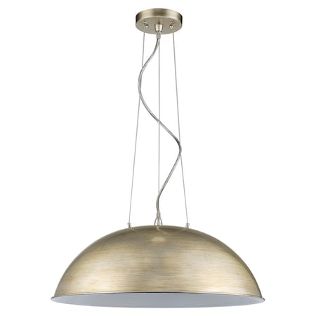 Acclaim Lighting Layla 1-Light Bowl Pendant Washed Gold, Height: 22" IN31450WG