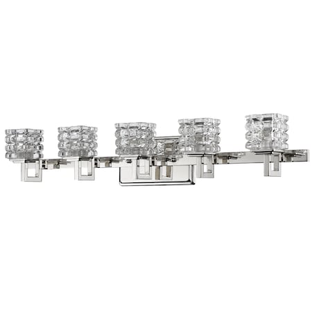 Acclaim Lighting Coralie 5-Light Vanity Light, Housing Finish: Polished Nickel IN41317PN