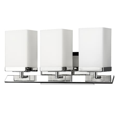 Acclaim Lighting Burgundy 3-Light Vanity Light, Width: 16" IN41326PN