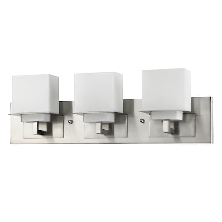 Acclaim Lighting Rampart 3-Light Vanity Light, Height: 7" IN41331SN