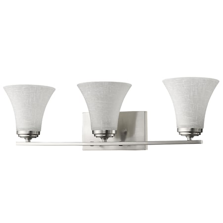 Acclaim Lighting Union 3-Light Vanity Light Satin Nickel IN41382SN