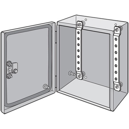 NVENT HOFFMAN DIN Rail or Panel-Mounting Brackets, fits 150mm, Steel LMK15