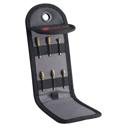 Ingersoll-Rand Carbide Burr Kit, 6 Piece 1/8" Shank, 1/4" Head,  IRT1814TIN