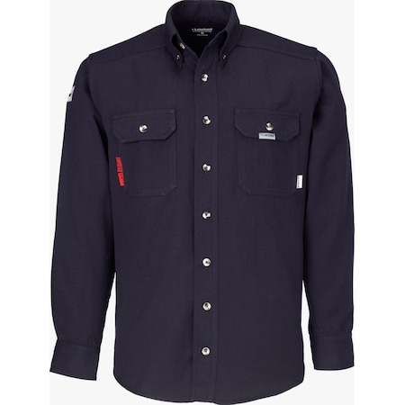 LAKELAND Westex DH FR Shirt, Navy, LG ISH65DH13-LG