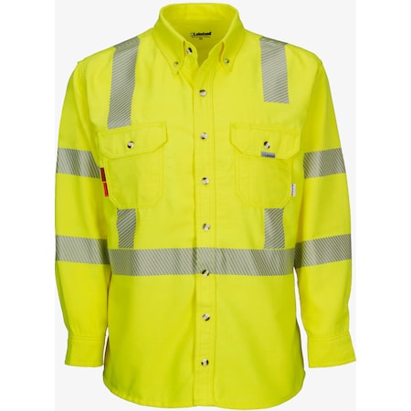 Lakeland Westex DH FR Shirt, Hi-Vis, LG ISH65DH29RT-LG