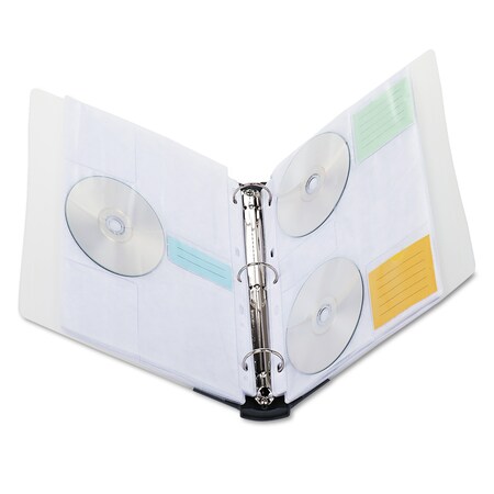 Innovera CD/DVD 3Ring Refillable Binder, Holds 9 IVR39300