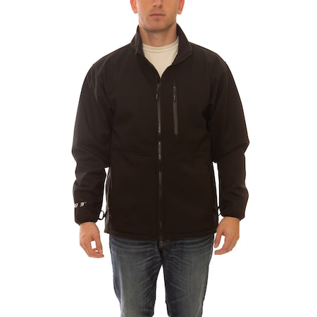 Tingley Jacket, Polyester, Zipper Front, Black, L J25013