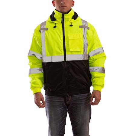Tingley Tall Size High Visibility Insulated Jacket, Fluorescent Yellow-Green/Black, XX-Large Tall