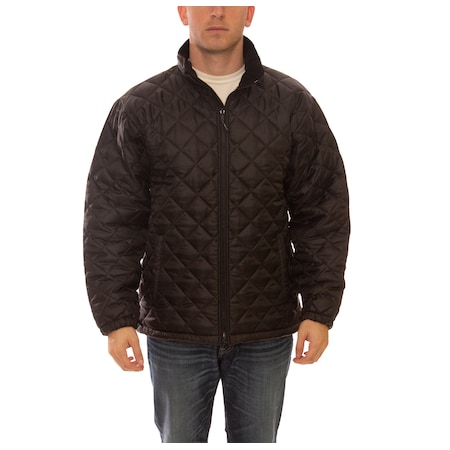 Tingley Jacket, Polyester, Zipper Front, Black, 3XL J77013