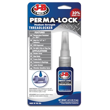 J-B Weld J-B Weld Perma-Lock 13 Ml. Blue Threadlocker JBW24213