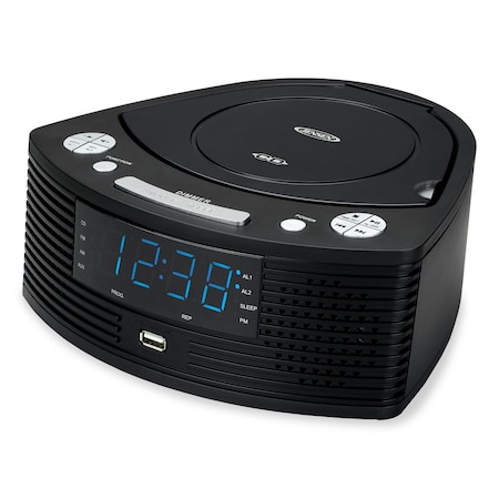 Jensen CD Player w/ AM/FM Alarm Clock Radio JCR-390