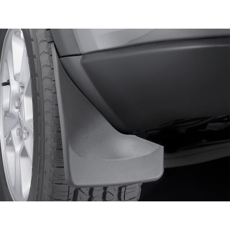 Weathertech No Drill Mud Flaps, Black, 120058, Molded Plastic, Black 120058