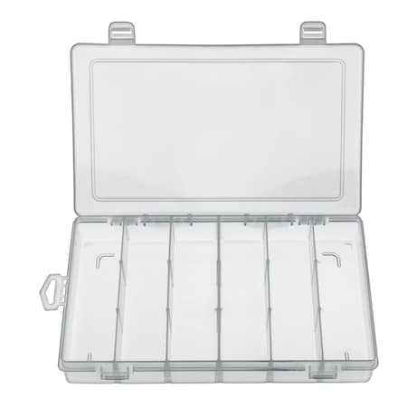 Disco Plstc Box 11"X6 3/4" Small, 6 Cmprtmnt 80106