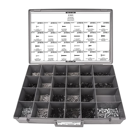 Disco Universal Trim Screw Assortment, 550 PCS 8605