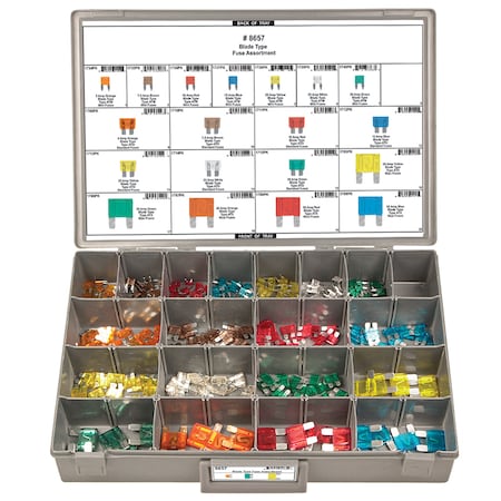 Disco Blade Type Fuse Assortment, 305 PCS 8657
