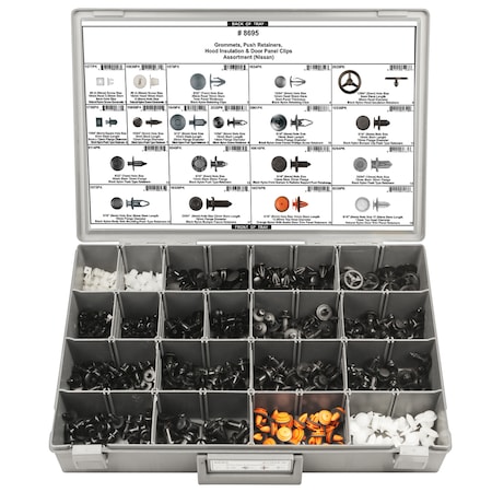 Disco Nissan Retainer Assortment, 565 pcs. 8695
