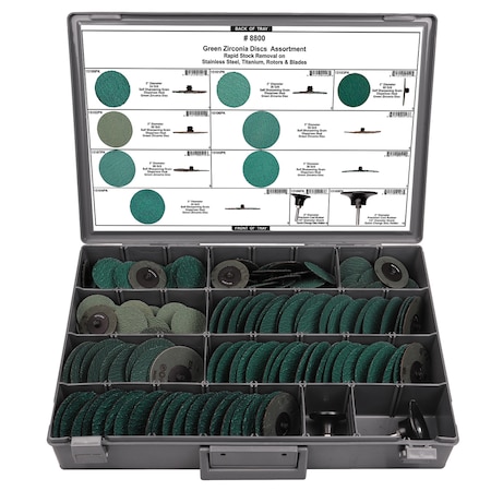 Disco Grinding Discs, 24/36/50/80 Grit, 2"/3" 8800