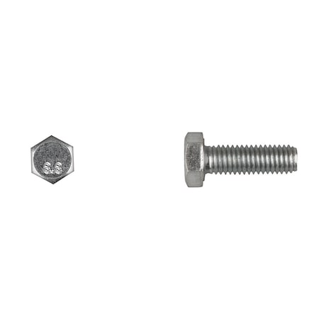 Disco Class 8.8, M8-1.25 Hex Head Cap Screw, Bright Zinc Steel, 25 mm L 887PK10