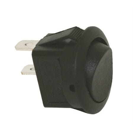 The Best Connection Black Non-Illum Round Rocker 16A 12V S.P JTT2700J