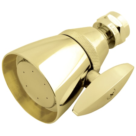 Kingston Brass Shower Head, Polished Brass, Wall Mount K132A2