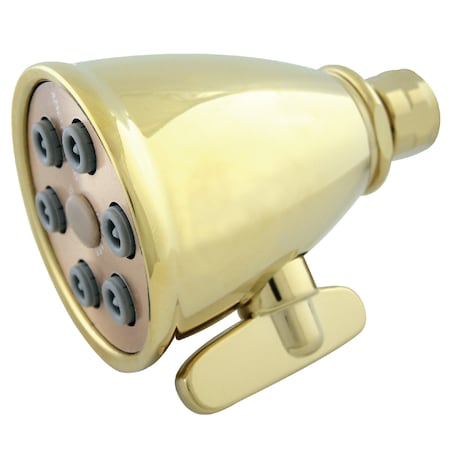 Kingston Brass Shower Head, Polished Brass, Wall Mount K138A2